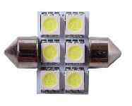 Лампа діодна SV8.5-8 (біла, 6 кристалів) AMG Київ