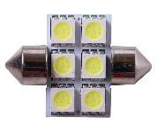 Лампа діодна SV8.5-8 (біла, 6 кристалів) AMG Київ - фото 1