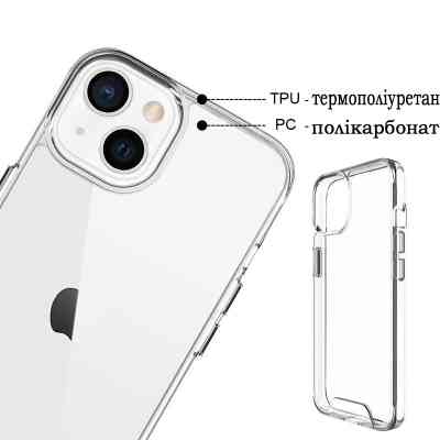 Чохол до мобільного телефона BeCover Space Case Apple iPhone 14 Transparancy (708581) Вінниця