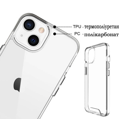 Чехол для мобильного телефона BeCover Space Case Apple iPhone 14 Transparancy (708581) Винница - изображение 3