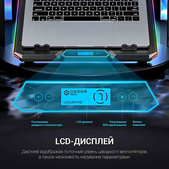 Підставка для ноутбука GamePro CP890 Чорний Харьков