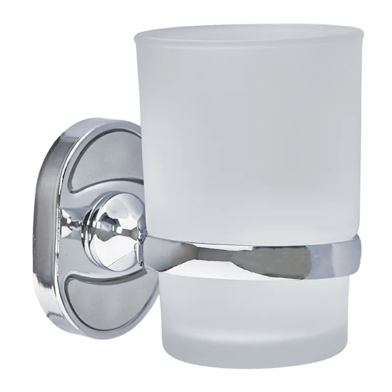 Стакан одинарный настенный (стекло) Zerix AFB-0106 (ZX5056) Киев