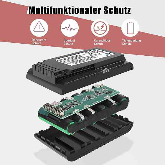 Акумулятор KUNLUN 21.6V 3500mAh для пилососів Samsung Jet 75 90 Complete/Elite/Pet Extra, змінний, л Київ