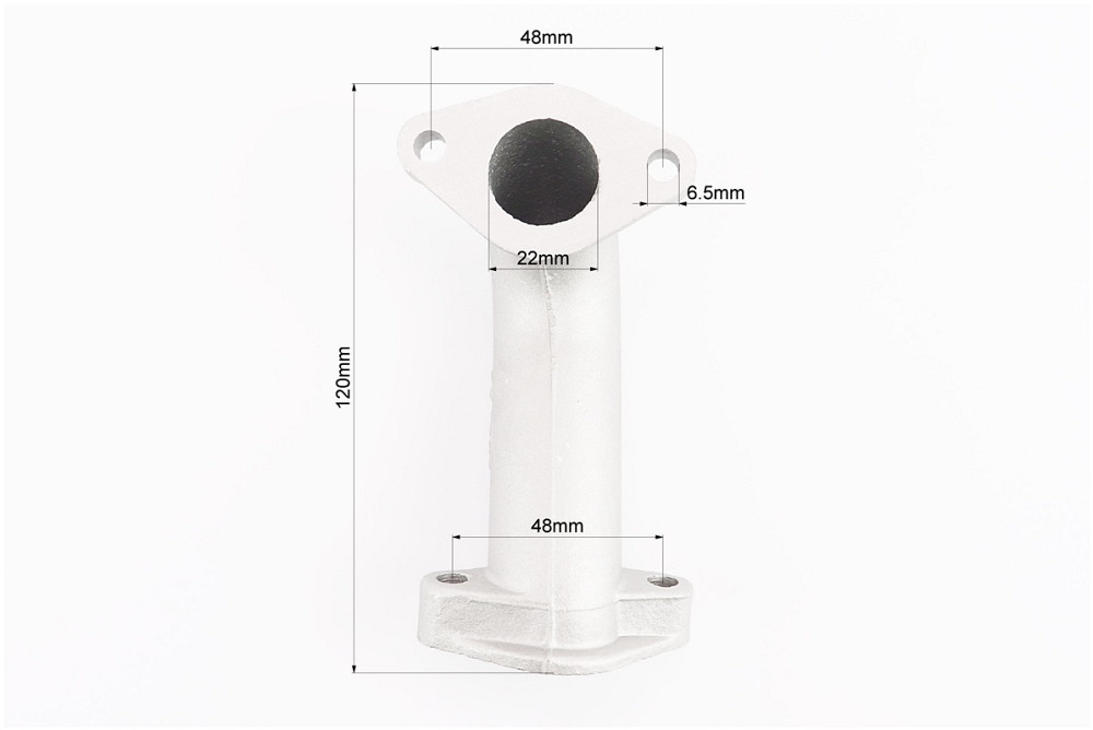 Патрубок карбюратора (алюміній), d - 22mm, h - 120mm Киев - изображение 3