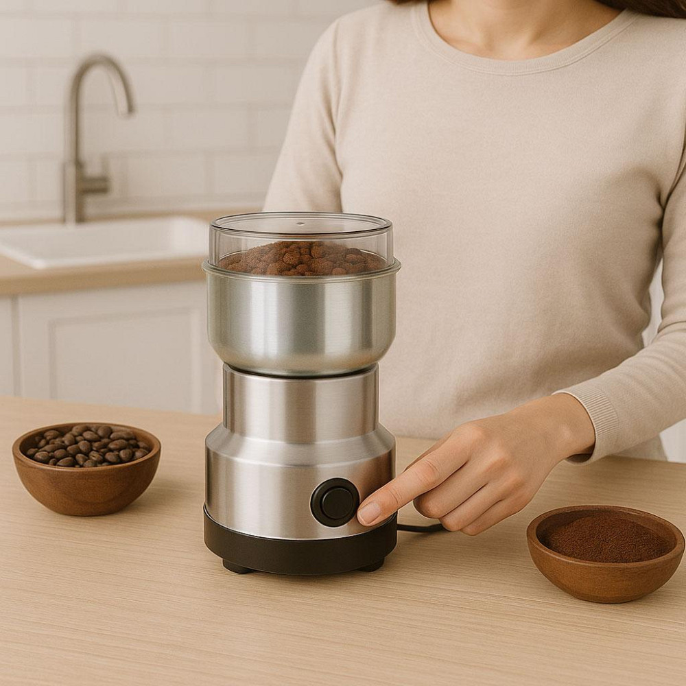 Кофемолка электрическая от сети,300 Вт,MS-7113 SBR Киев - изображение 2