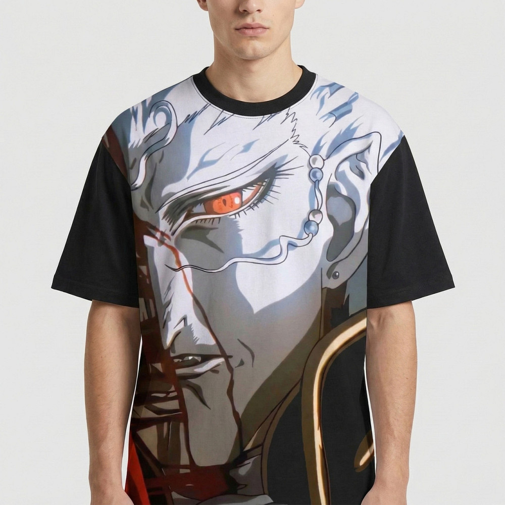 Футболка мужская с принтом аниме Аниме Вампир Хунтер Д оверсайз (S/M/L) Черний Днепр - изображение 3