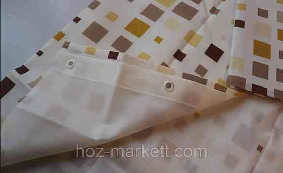 Штора в ванную тканевая Миранда Efes180 х 200 см бежевая Харьков