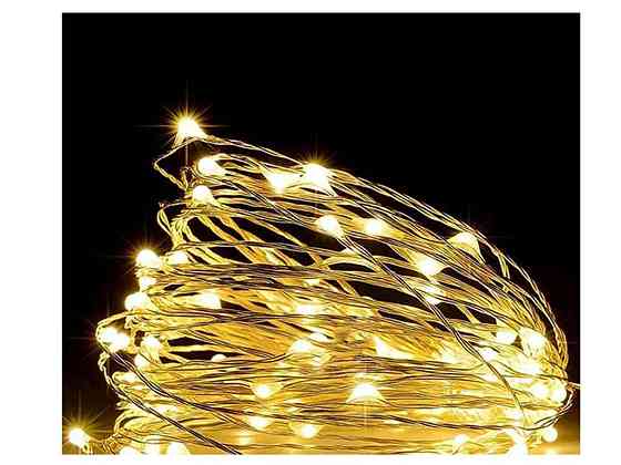 Электрогирлянда РОСА 100 LED, 220В, 10м, теплый белый 1901-07 ТМ КИТАЙ Киев