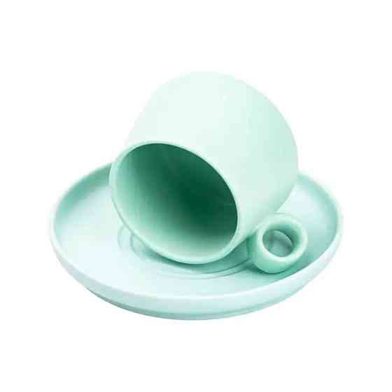 TS Kitchen Чашка з блюдцем порцелянова 300 мл М'ятна HP7209TU Коломыя