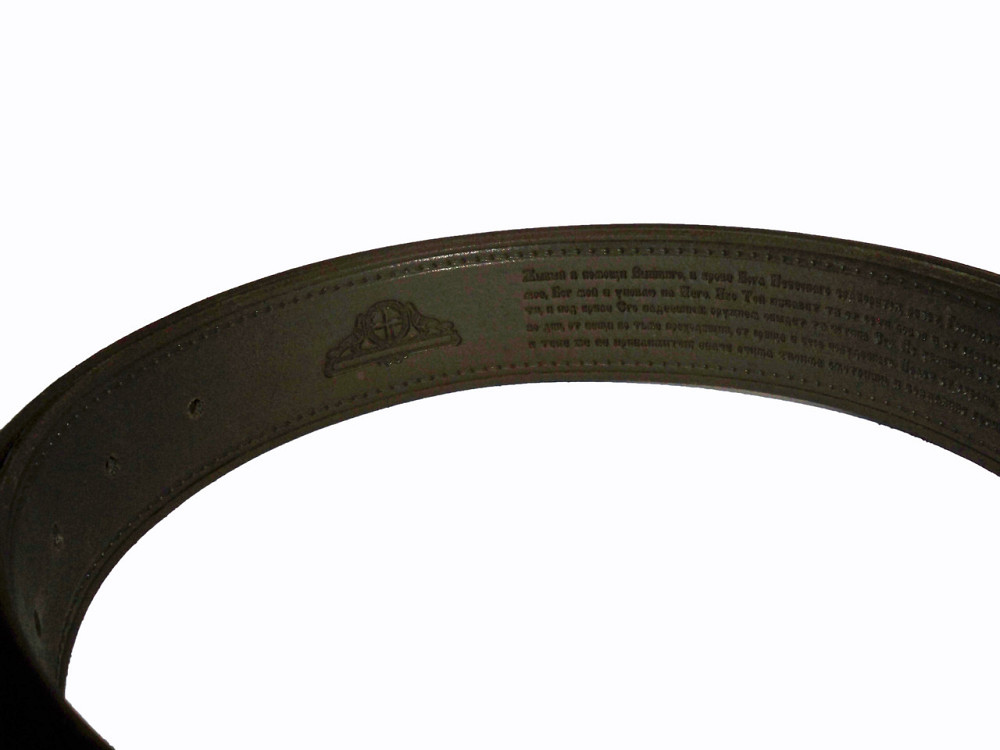 Шкіряний ремень з молитвами всередині 40х Одеса - фото 4