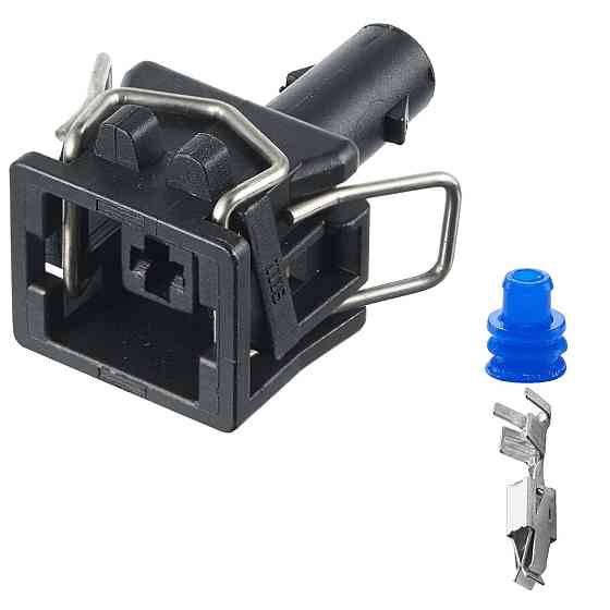 Роз'єм конектор 1-кон., Датчик Температури, метал, 357972751, VAG Германия, Франция, Audi, Bugatti, Porsche, Seat, Skoda, VW Київ