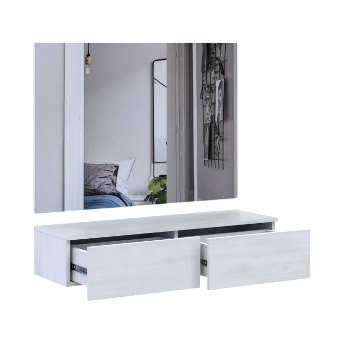 Комплект мебели Doros Левия + зеркало Белое дерево 100х32х100 (42005240) Львов - изображение 3
