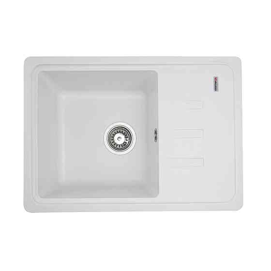 VALESO Гранітна мийка для кухні VALESO LIANA 6243 матова Білосніжна Коломия