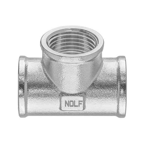 Трійник Nolf NFC.T06F-N-1/2''FFF нікельований (NF3091) Київ