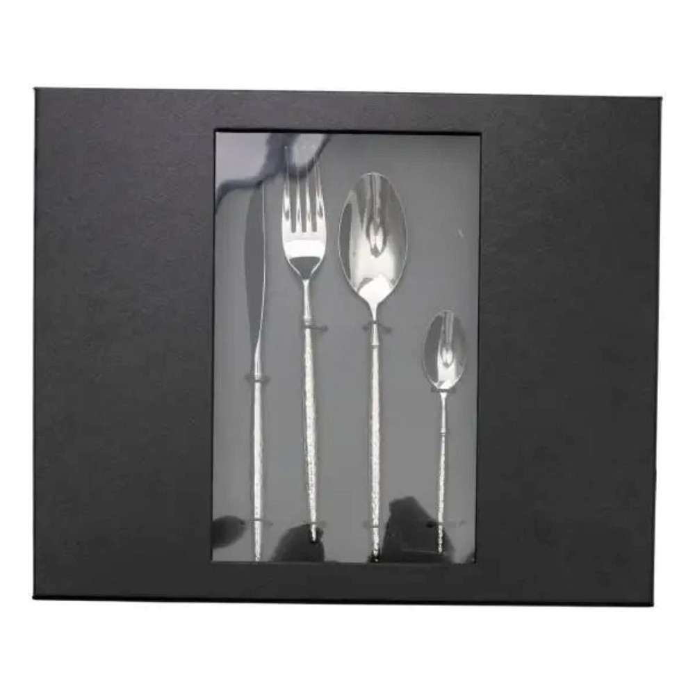 Yiwu Набір столових приборів золото на 6 персон 24 предмети ложки, виделки, ножі Срібло HP-20-1 Коломыя - изображение 2