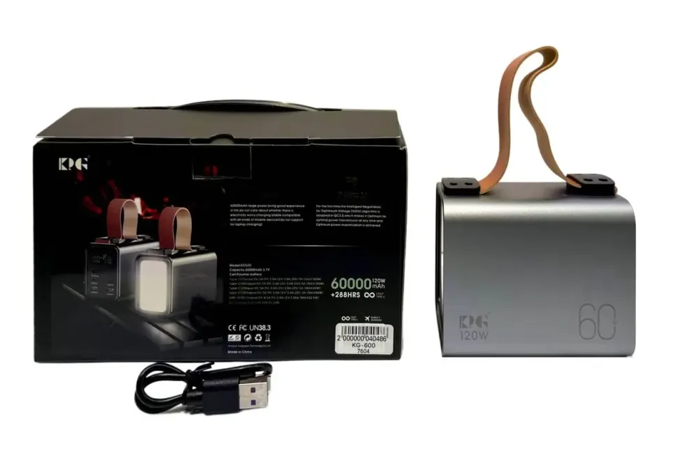 Зовнішній акумулятор (power bank) 60000мАг 100Вт KP KG-600 Одеса - фото 7