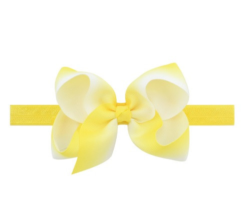 Желтая повязочка для детей - окружность 34-50см, размер банта 11см Киев - изображение 1