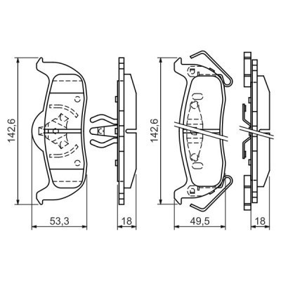 Тормозные колодки Bosch 0 986 494 142 Винница - изображение 5