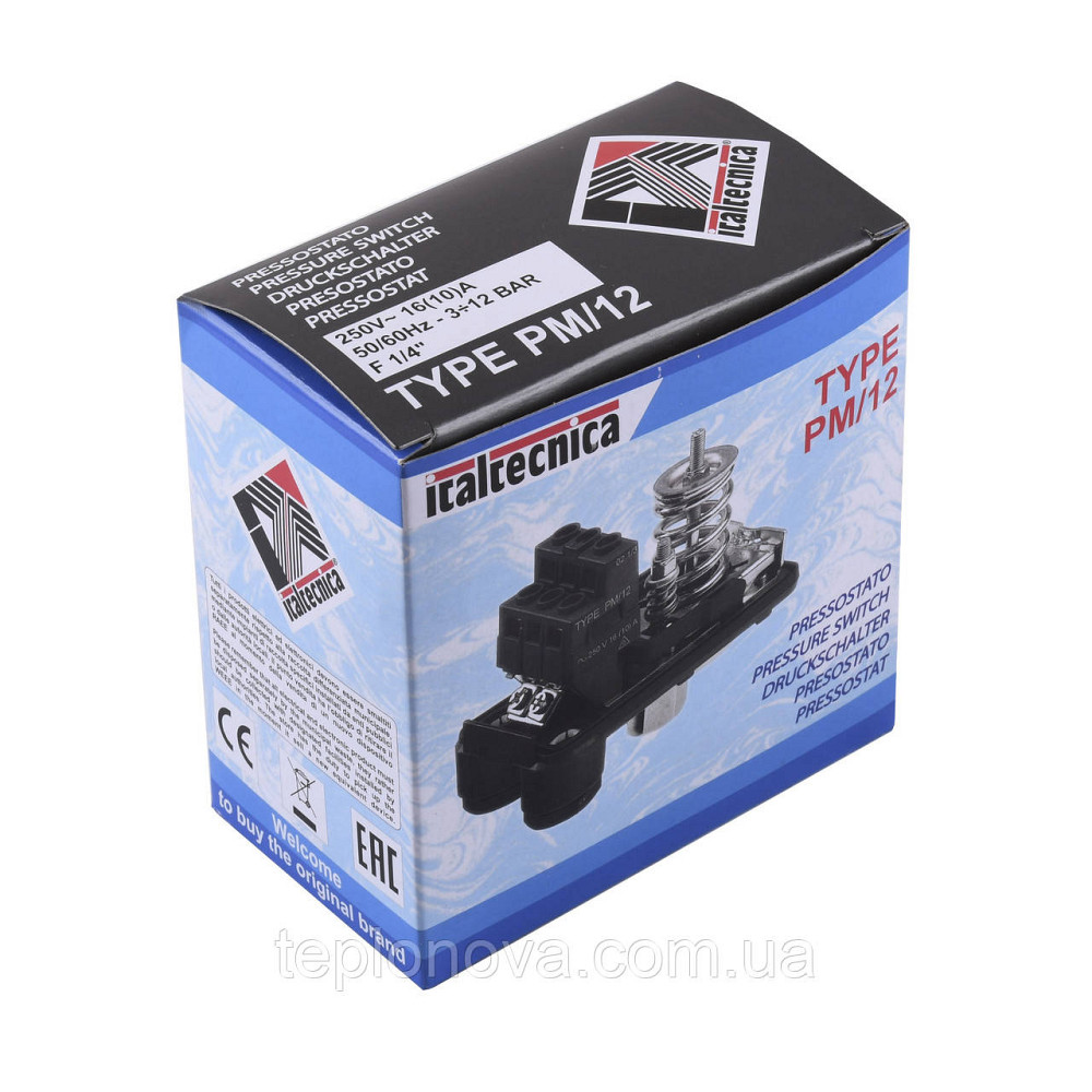 Реле тиску Italtecnica PM-12 G Чернівці - фото 3
