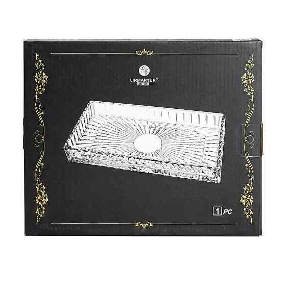 Блюдо для закусок стеклянное 24,5*20,5*2 см прямоугольное HP-YH-54 Киев