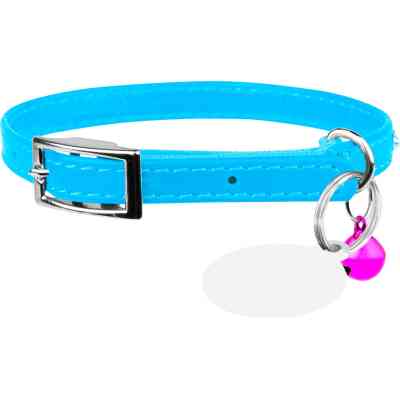 Нашийник для тварин WAUDOG GLAMOUR з резинкою і стразами для кішок (блакитний) (32542) Вінниця