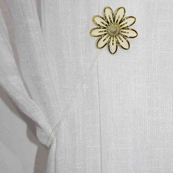 Магніти для штор і гардин (159м) Грейс набір 2 шт Молочний з золотистим (81-070) Київ