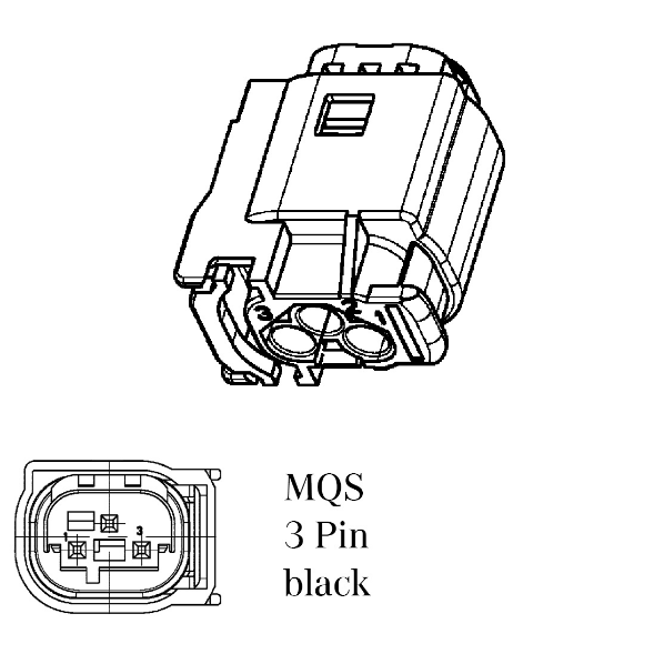 Mercedes-Benz  A2105402181 Електричний роз'єм 3 PIN з проводом CLS C219 E-class W211 ML W164 R-class short W251 C-Class W205 GLC X253 C-class W20 Одеса - фото 2