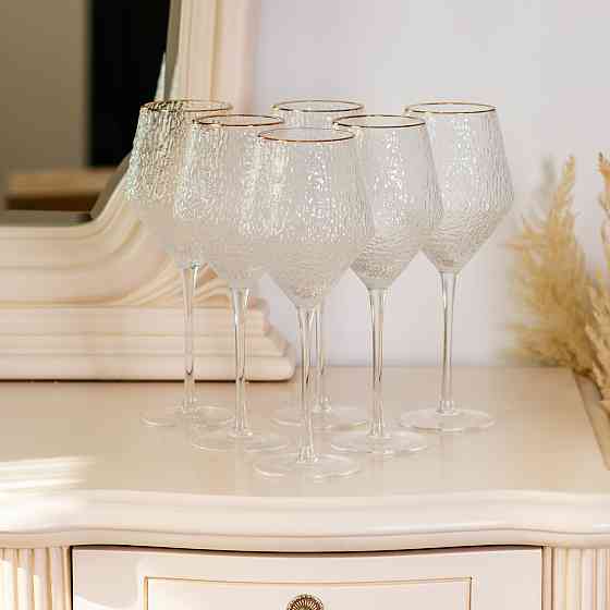 Набір тонкостінних бокалів 6 шт по 600 мл Київ