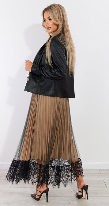 Куртка піджак з екошкіри (42) Київ - фото 3