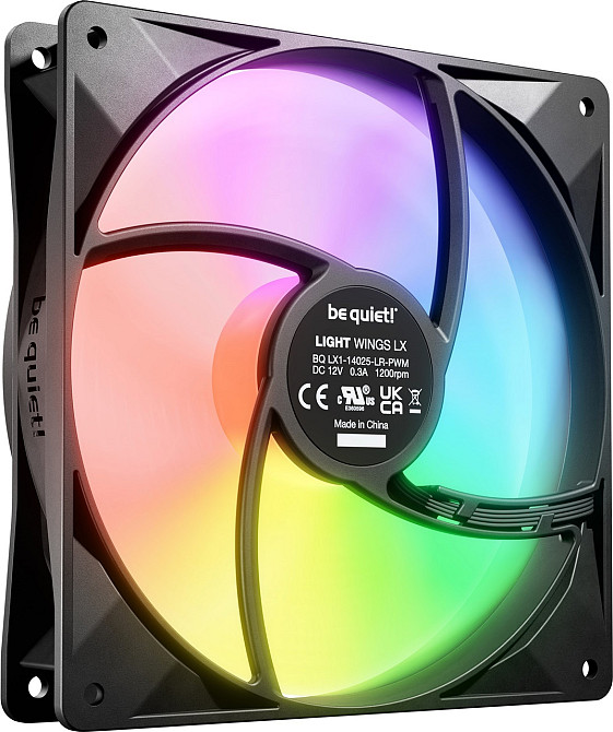Вентилятор be quiet! Light Wings LX 140mm PWM 3-Pack Black (BL127) ( 22700 ) Харьков - изображение 2