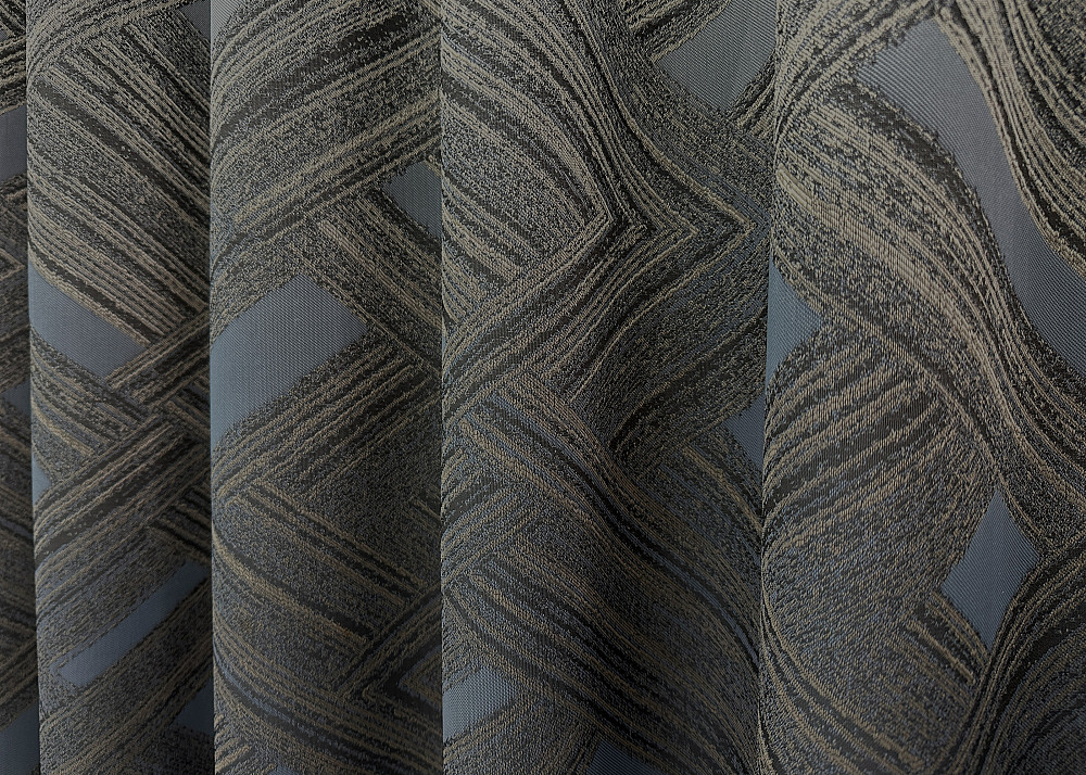 Комплект готовых штор VR-Textil Жаккард Mystery № 1625ш Капучино с серым 150х290 см 2 шт (33-0541) Киев - изображение 7