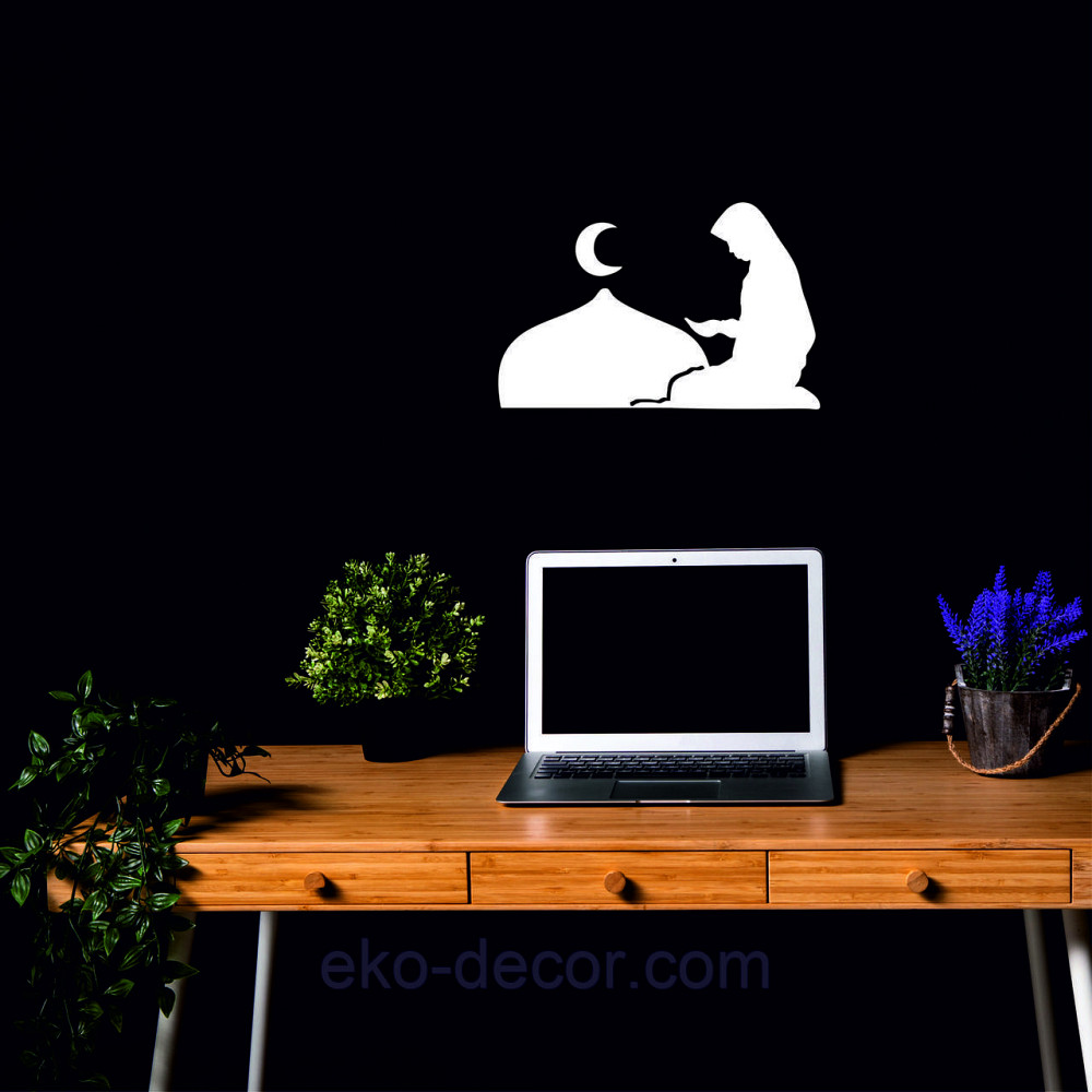 Декоративне настінне Панно «Іслам» Декор на стіну 90*58 см, Білий Київ - фото 7