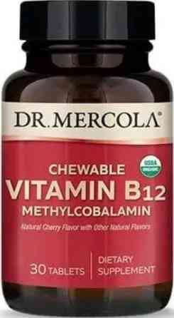 Витамин В12 метилкобаламин Dr. Mercola Vitamin B12 1000 мкг, 30 жев таб вишня Киев