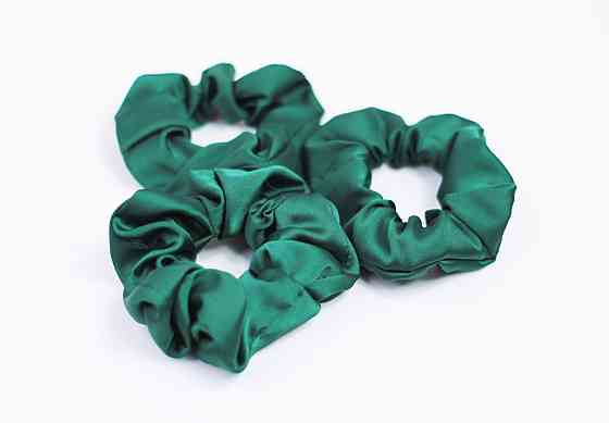 Гумка для волосся шовкова Зелений Харків