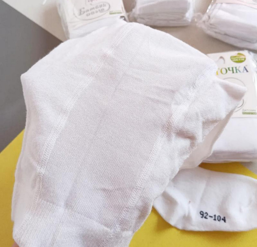 Колготки детские белые в размере 140-152см. Киев - изображение 3