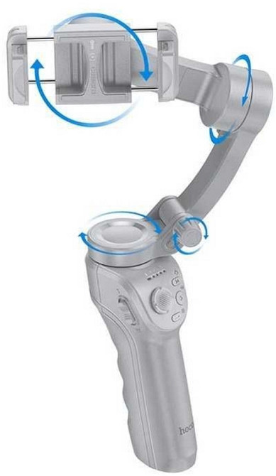 Ручний стабілізатор плавне відео триосьовий HOCO K24 гімбл трипод. Харків - фото 2