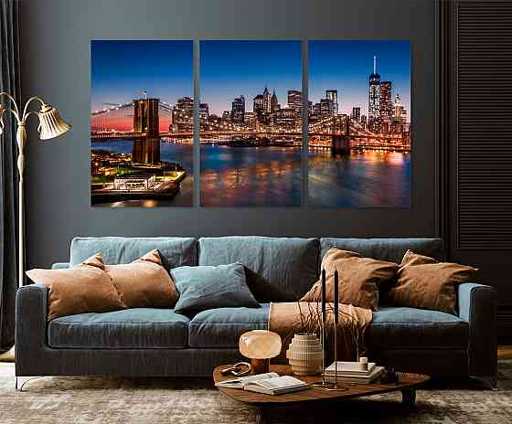 Модульная картина в гостиную / спальню   Америка     ART-261_3A Киев