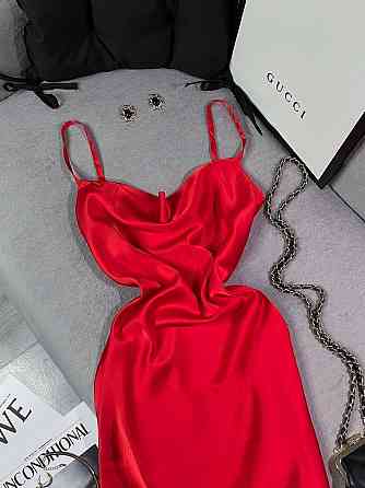 Жіноче романтичне елегантне плаття шовк Червоний, 44/46 Одеса