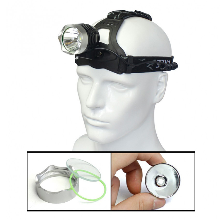 Налобный тактический аккумуляторный фонарь T6 800 люмен WT-242 дальностью 250-300м с зарядкой Каменец-Подольский - изображение 8