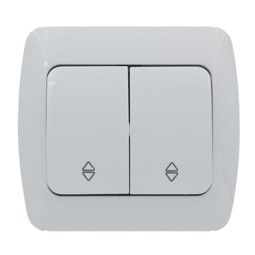 ZIRVE білий Вимикач внутрішній прохідний 2кл фікслайн Ел-Би Житомир - изображение 1