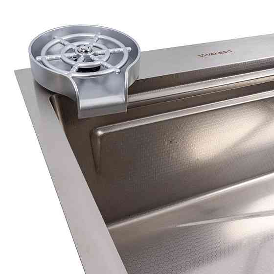 VALESO Мийка кухонна сатин Valeso Handmade "Водоспад" (ДЕКОР) 75х45B Киев