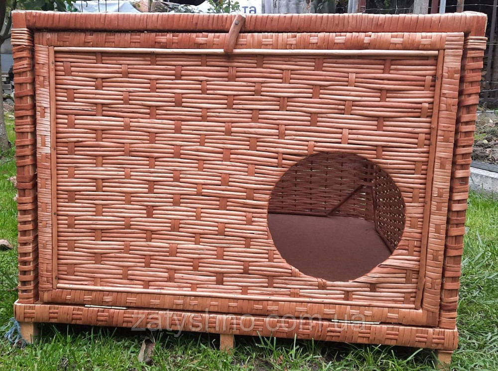 Буда-будинок плетена кавова для кішки, собаки Київ - фото 4