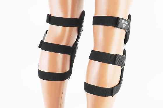 Наколінники захисні (коліно+гомілка) к-кт 2шт, Чорні "черепаха" Київ