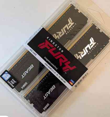 Нова на гарантії Оперативна пам'ять 16 GB DDR4-3200 Kingston fury Beast. Харків