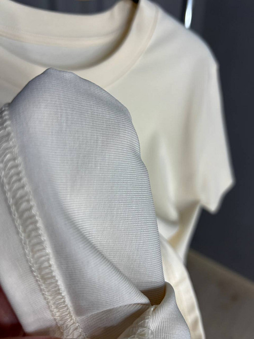 Футболка жіноча A-N 911-20 середня довжина вишня камінчики one size, світло-бежевий, one size Київ - фото 16