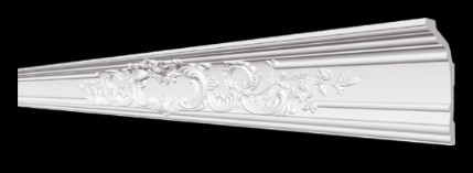 Стельовий плінтус 2 м GP-88 154х71 mm під натяжну стелю й підсвітку Дніпро - фото 1