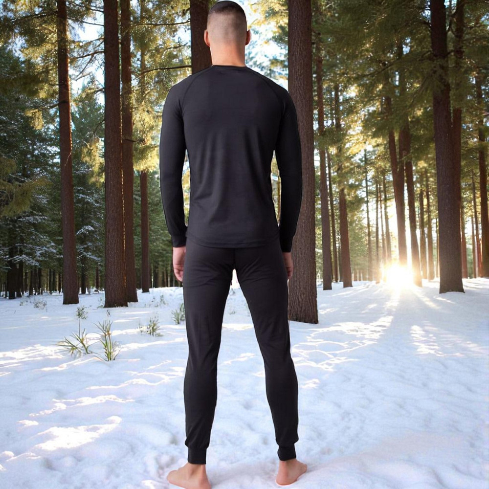 Зимова термобілизна клумбія на омні хіт чорного кольору комплект чорної термобілизни тепла Львів - фото 4