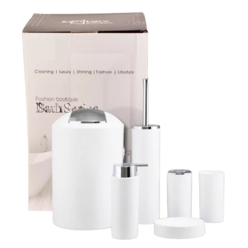 Набір для ванної кімнати 6в1 (відро, йорш, мильниця, дозатор, 2 стакани) TP-558 ELIF Житомир