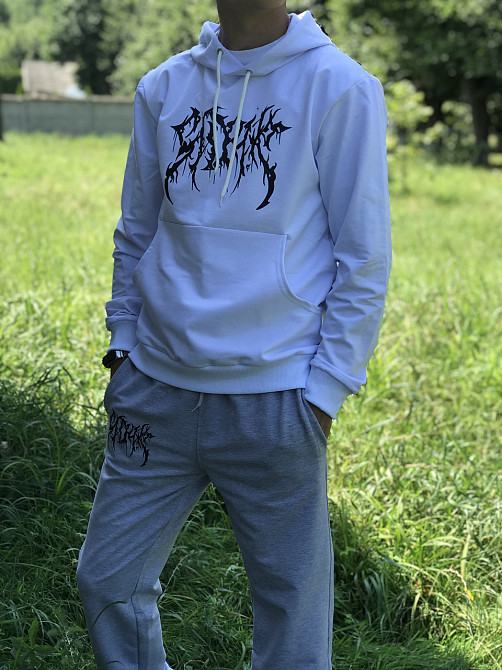 Спортивний костюм унісекс-худі + штани зі своїм принтом. Чернівці - фото 1