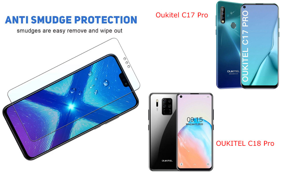 Захисне скло NeoGlass для Oukitel C17 Pro, OUKITEL C18 Pro – надпрозоре та стійке Київ - фото 3